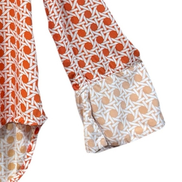 PIYAMA Orange and White pajama lounge set size XS - Picture 3 of 13